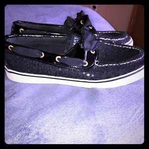 SPERRY Bahama Women’s Black Felt/Sequin Loafer